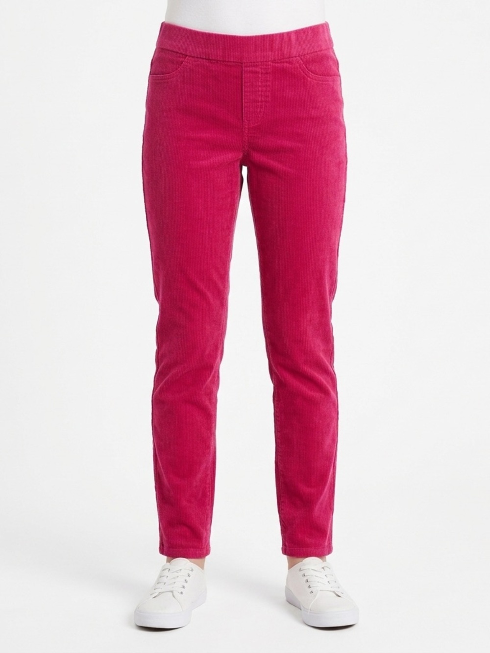 BNWT Arizona Jean Co. Ribbed Velour Leggings Girl's Size XL 16 Violet / Pink